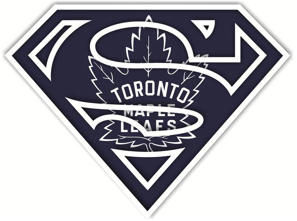 Toronto Maple Leafs superman logos fabric transfer